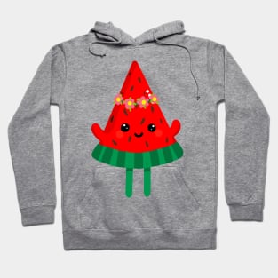 Cute watermelon with flower hat Hoodie